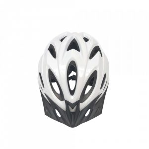casco blanco ajustable con luz de seguridad y visera desmontable 1
